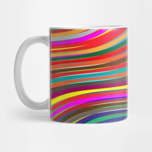 Rainbow Abstract Magic Castle Silhouette Mug